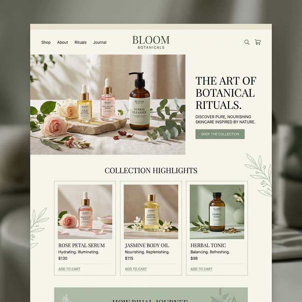 Bloom E-Commerce Experience — Bloom Botanicals